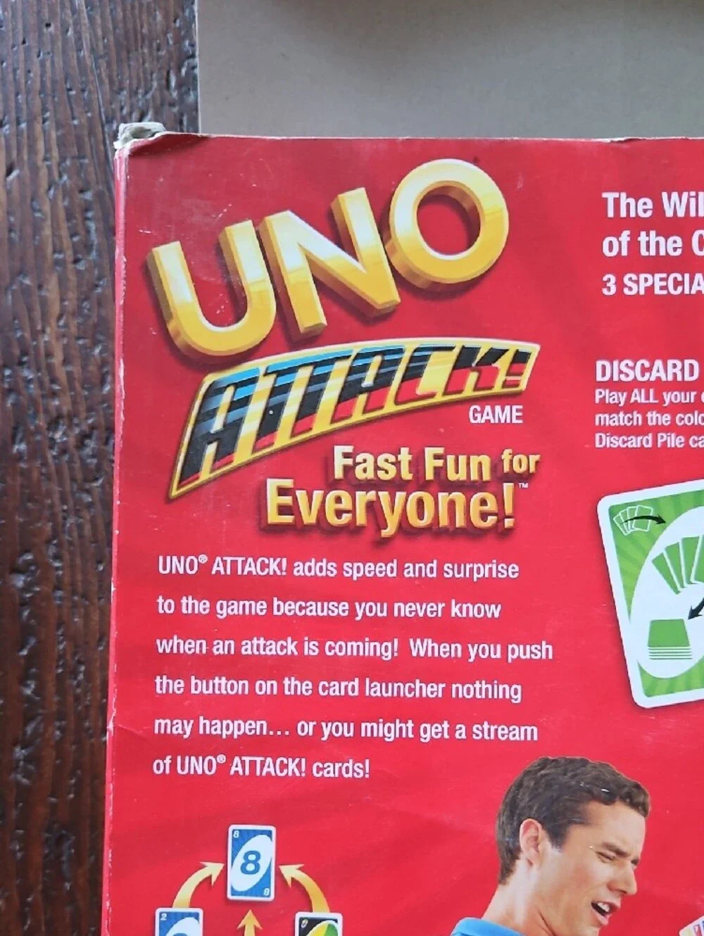 Mattel UNO Attack Electronic Game with Red Launcher